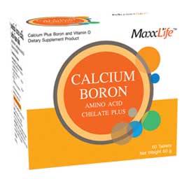 รูปภาพของ Maxxlife Calcium Boron Amino Acid Chelate Plus 60เม็ด 